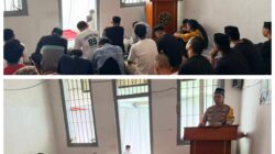 Sholat Jumat di Rutan  Makale  Kapolres Tana Toraja Sebagai Khatib mengajak Tahanan untuk Perbanyak Istighfar