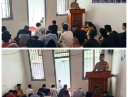 Sholat Jumat di Rutan  Makale  Kapolres Tana Toraja Sebagai Khatib mengajak Tahanan untuk Perbanyak Istighfar